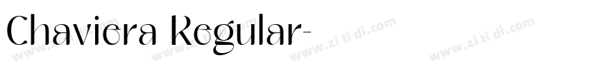 Chaviera Regular字体转换 Chaviera Regular字体转换